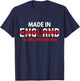 Made In England A Long Time Ago Funny British Birthday Gift T-Shirt - T-Shirt | Navy