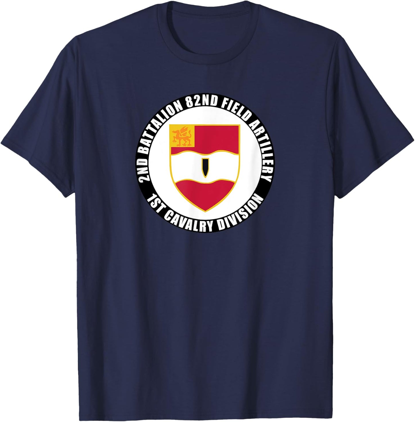 2nd Battalion 82nd Field Artillery 1st Cavalry Division Vet T-Shirt - T-Shirt | Navy