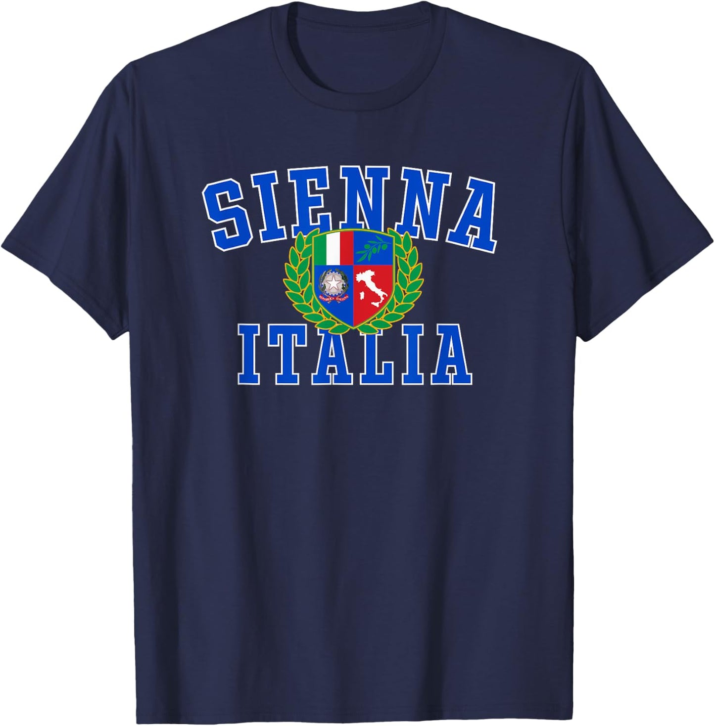 Sienna Italy Crest T-Shirt - T-Shirt | Navy