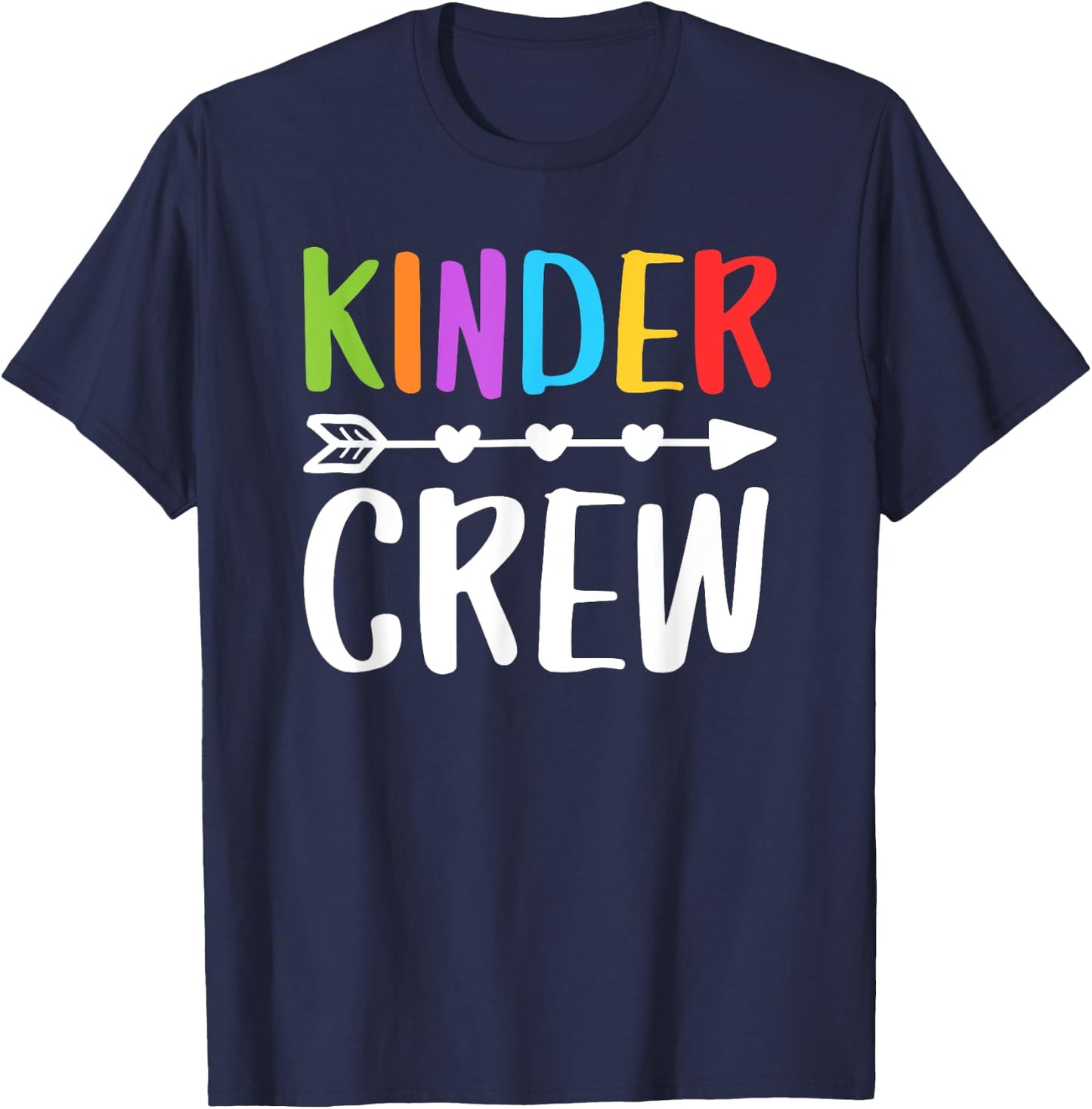 Kinder Crew Shirt Kindergarten Boy Girl Student Teacher T-Shirt - T-Shirt | Navy
