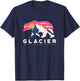 Glacier National Park novelty Road trip Montana T Shirt T-Shirt - T-Shirt | Navy