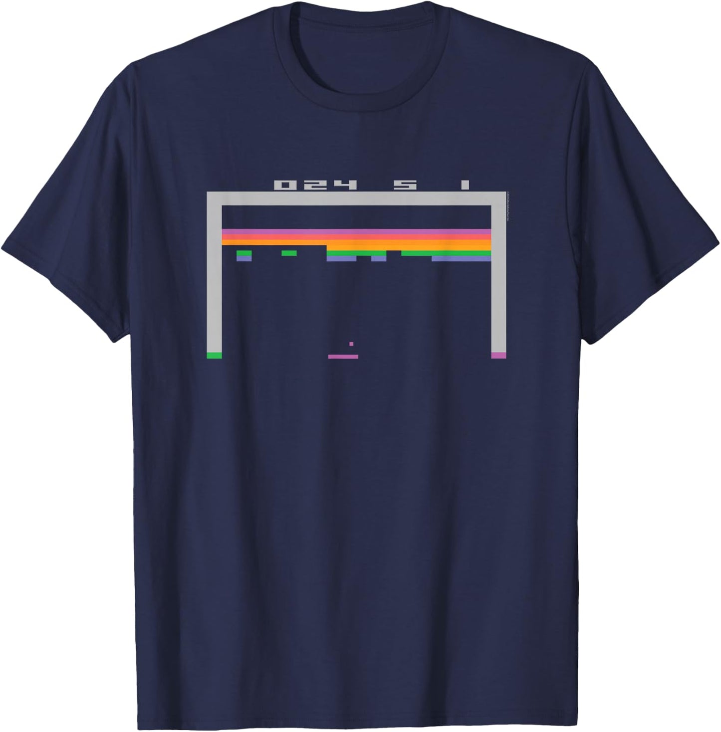 ATARI Breakout Gameplay Screen Iconic Game T-Shirt - T-Shirt | Navy
