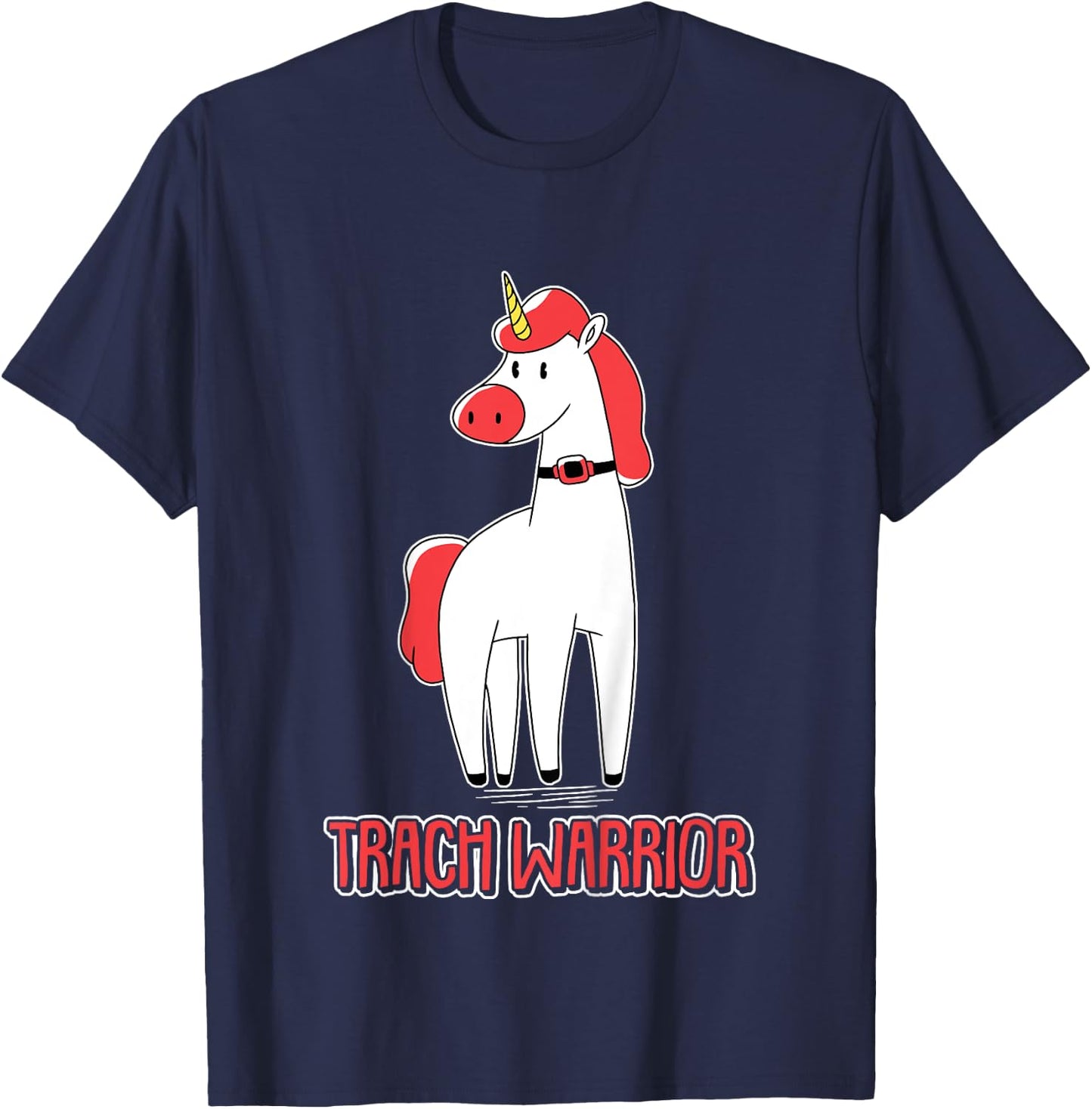 Trach Warrior Tracheostomy Awareness T-Shirt - T-Shirt | Navy