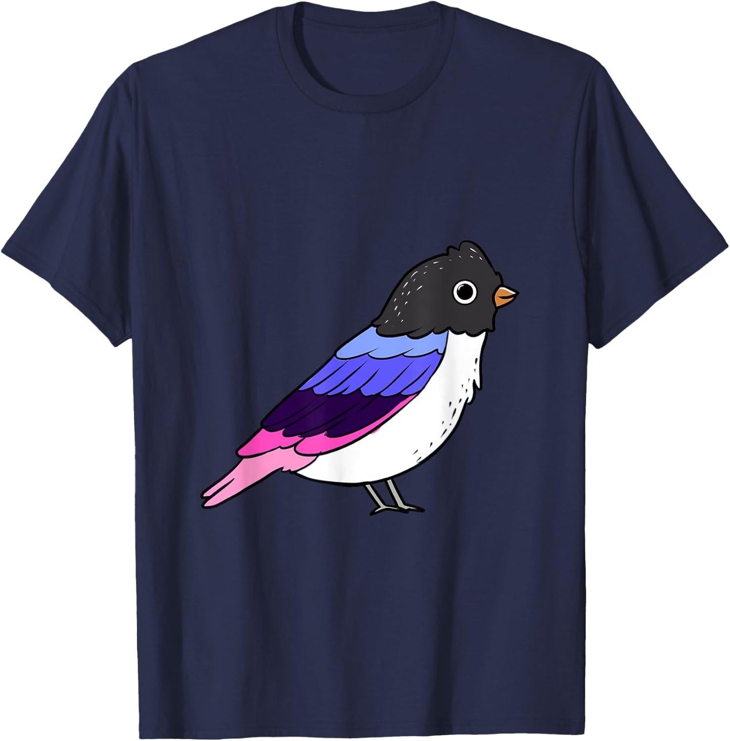 Omnisexual Bird Omnisexual Pride T-Shirt - T-Shirt | Navy