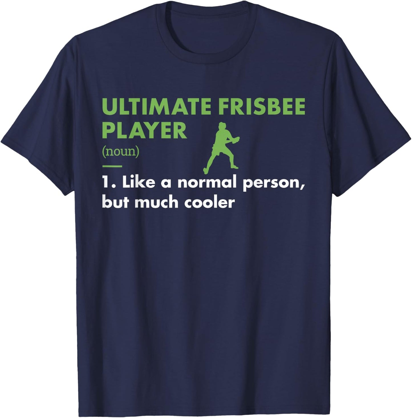 Sport Player Definition Ultimate Frisbee T-Shirt - T-Shirt | Navy