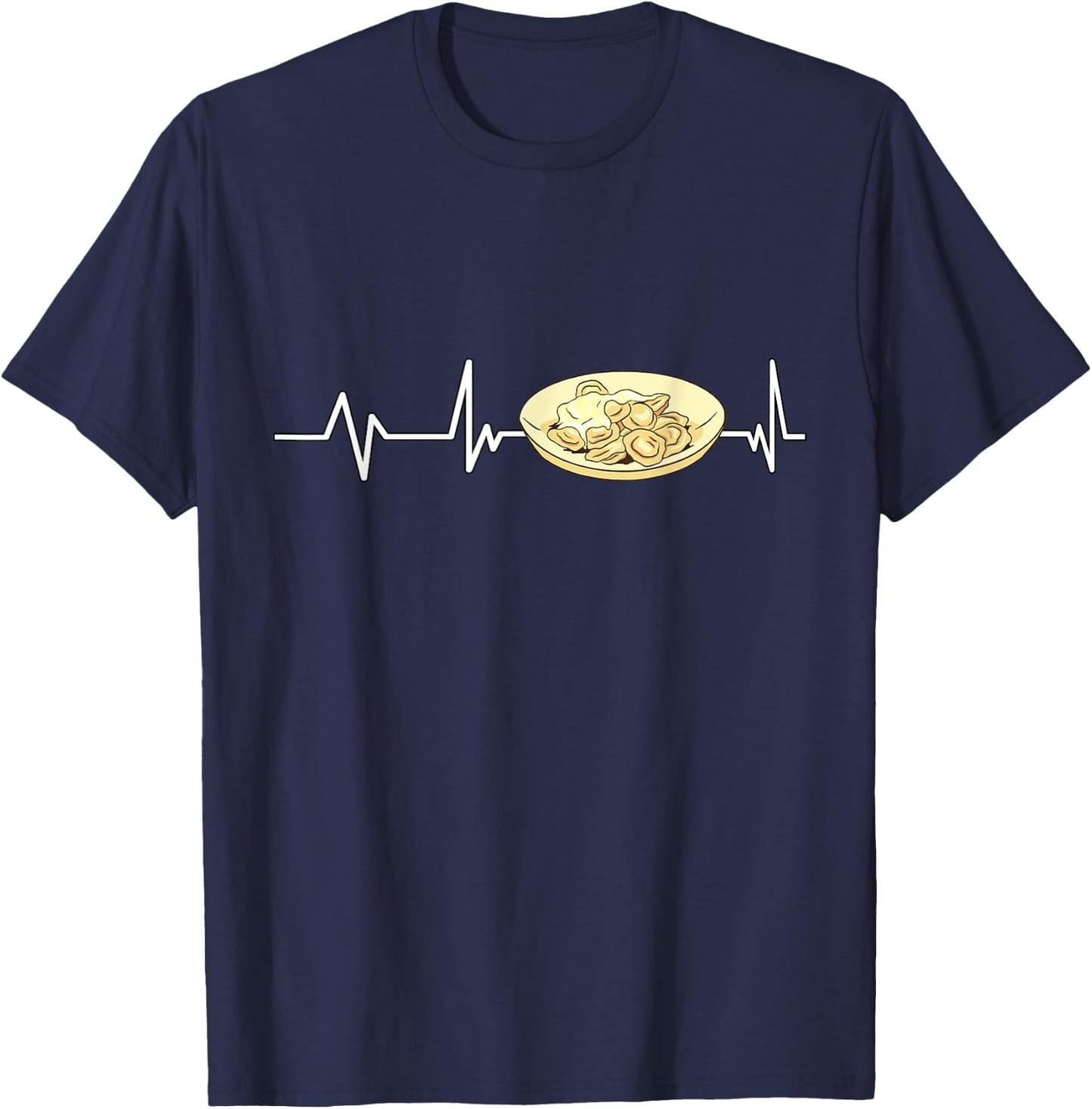 Pelmeni Heartbeat Pelmeni Gift Pelmeni T-Shirt - T-Shirt | Navy