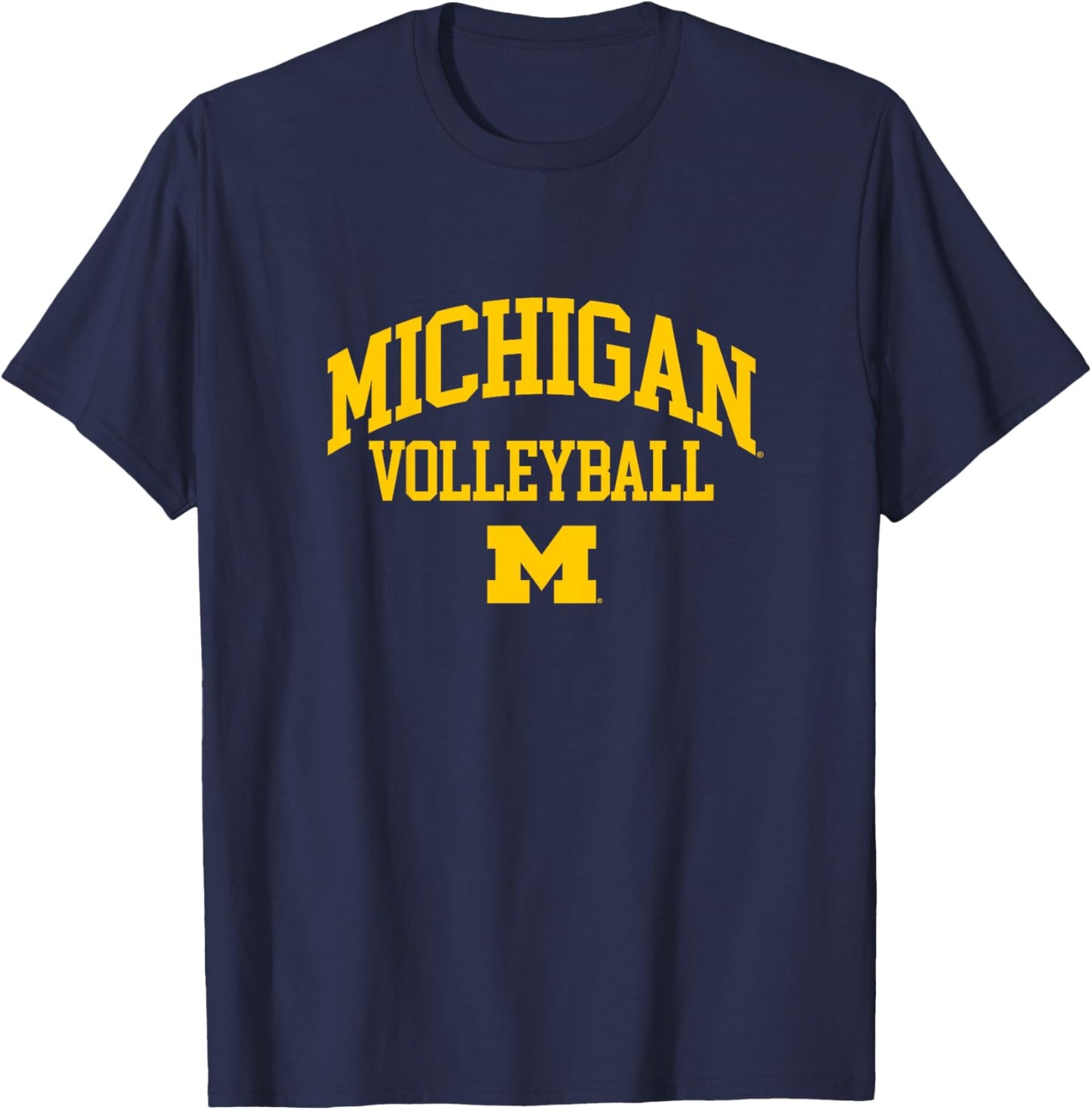 Kids University of Michigan Wolverines U of M Volleyball T-Shirt - T-Shirt | Navy