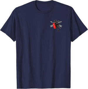 WW2 First Special Service Forces With SF Branch Arrows T-Shirt - T-Shirt | Navy