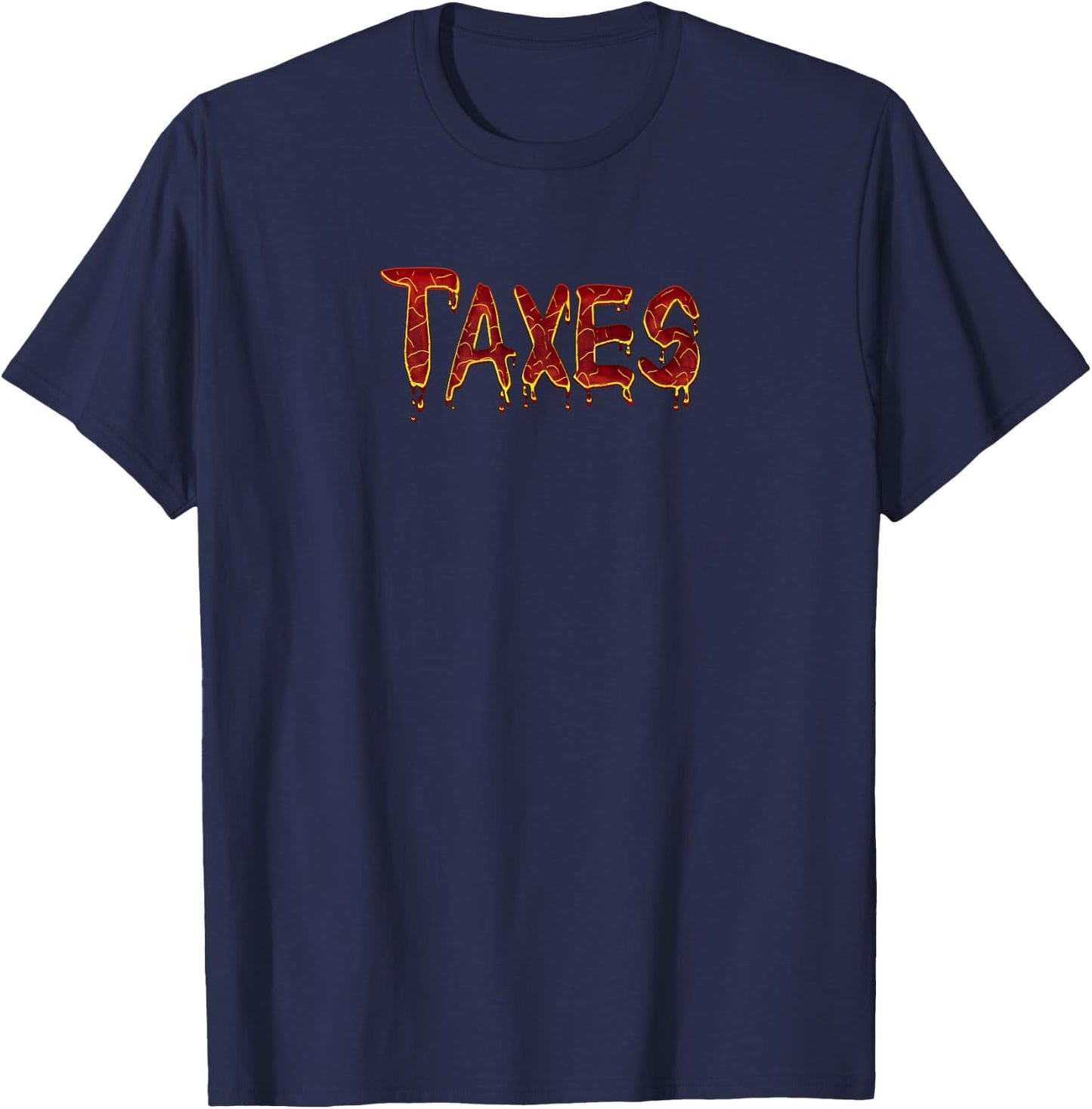 Taxes Scary Things to Adults Funny Halloween T-Shirt - T-Shirt | Navy