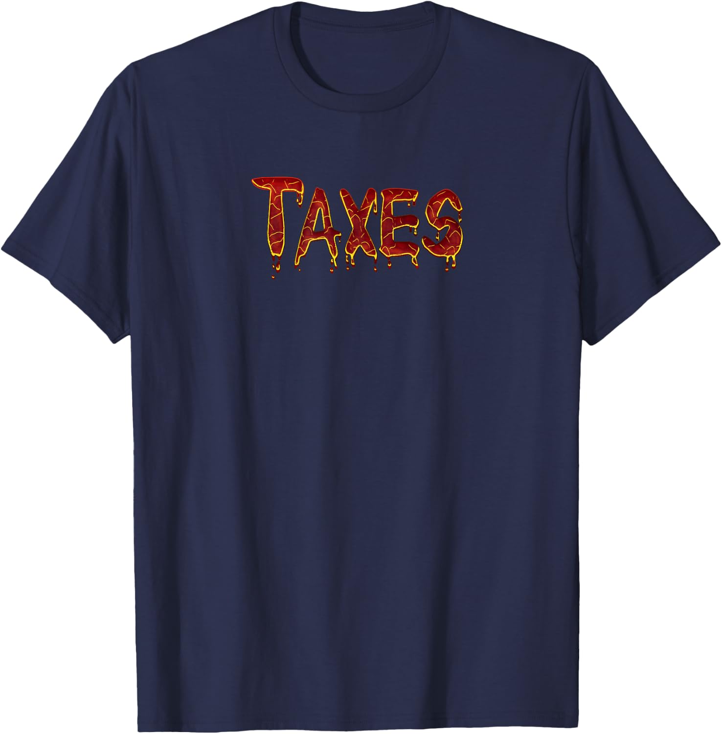 Taxes Scary Things to Adults Funny Halloween T-Shirt - T-Shirt | Navy