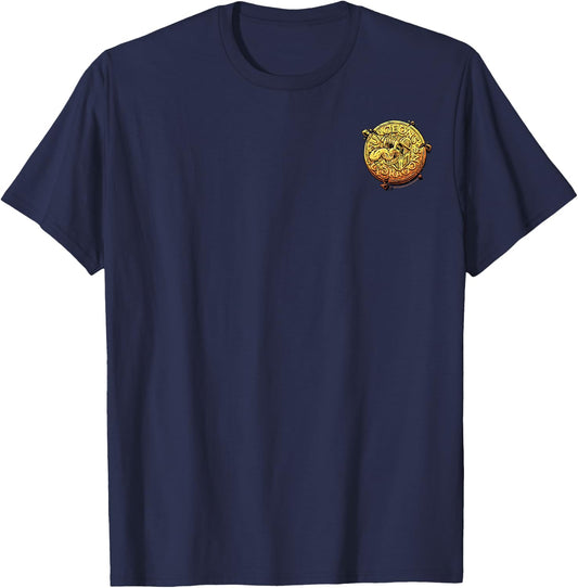 Dungeons & Dragons Gold Coin Mimic Pocket T-Shirt - T-Shirt | Navy
