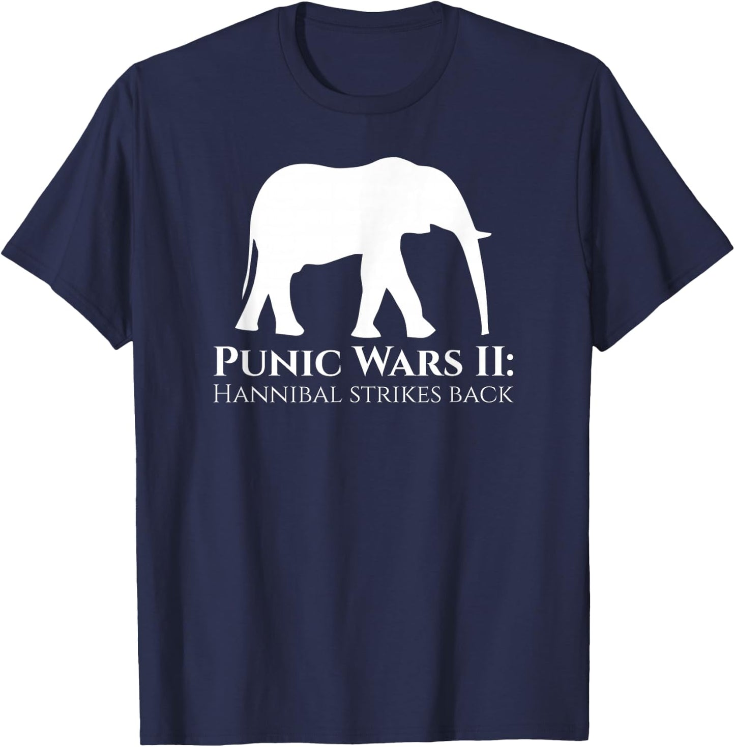 Classical History Second Punic War Hannibal Barca Carthage T-Shirt - T-Shirt | Navy