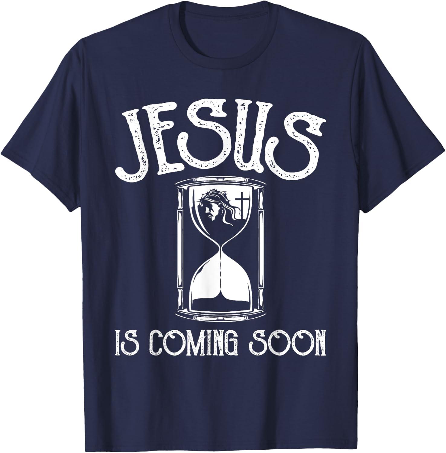 Jesus Is Coming Soon - Christian Religious Bible Church T-Shirt - T-Shirt | Navy