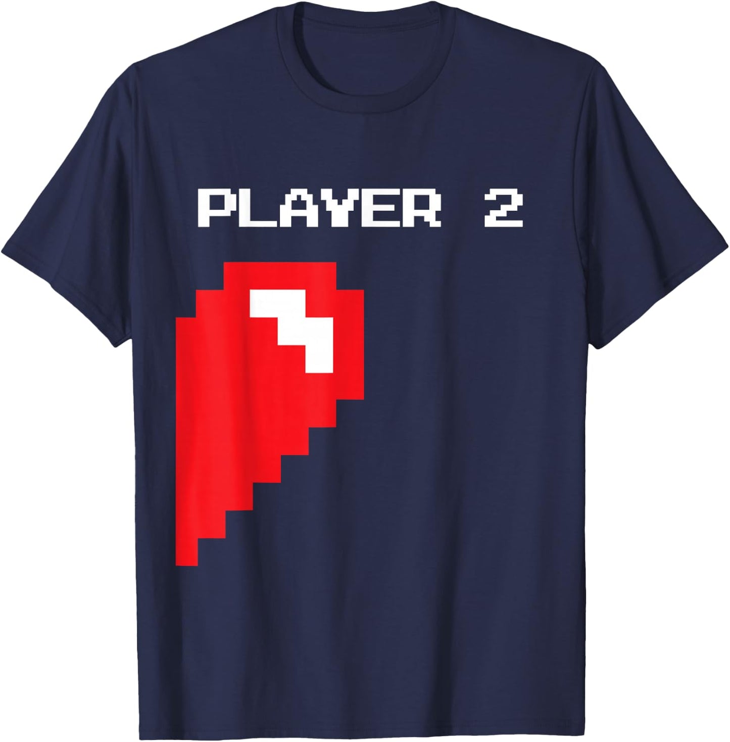 Matching Gamer Couple Valentine's Gift - Player 1 Player 2 T-Shirt - T-Shirt | Navy