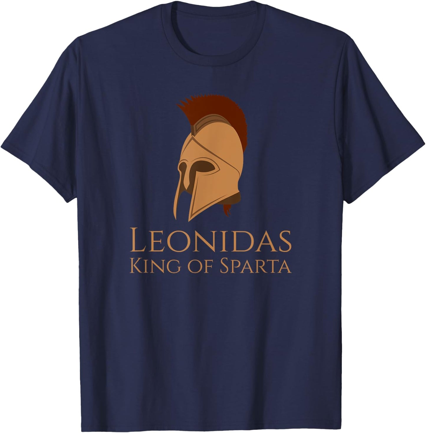 Ancient & Classical Greek History - Leonidas King Of Sparta T-Shirt - T-Shirt | Navy