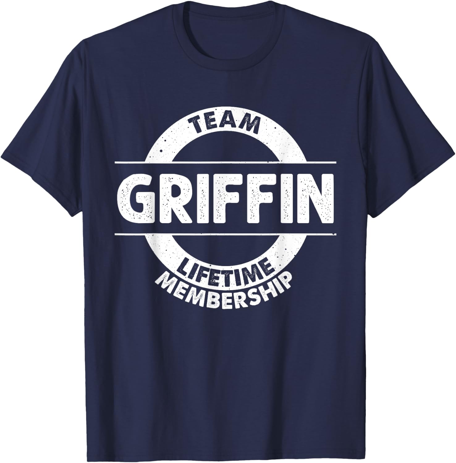 GRIFFIN Gift Funny Surname Family Tree Birthday Reunion Idea T-Shirt - T-Shirt | Navy