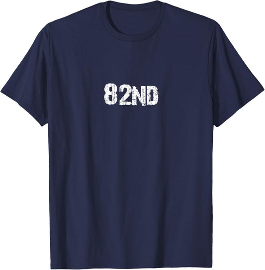 US Army 82nd Airborne Vintage ID Military Vet Veteran Gift T-Shirt - T-Shirt | Navy