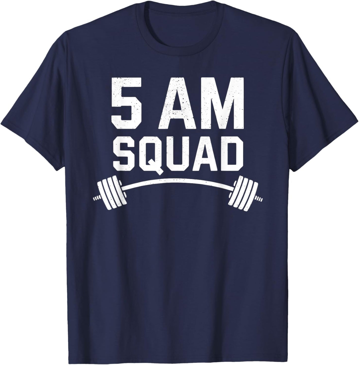5 AM Squad Wprlpit Squad Funny Gym T-Shirt - T-Shirt | Navy