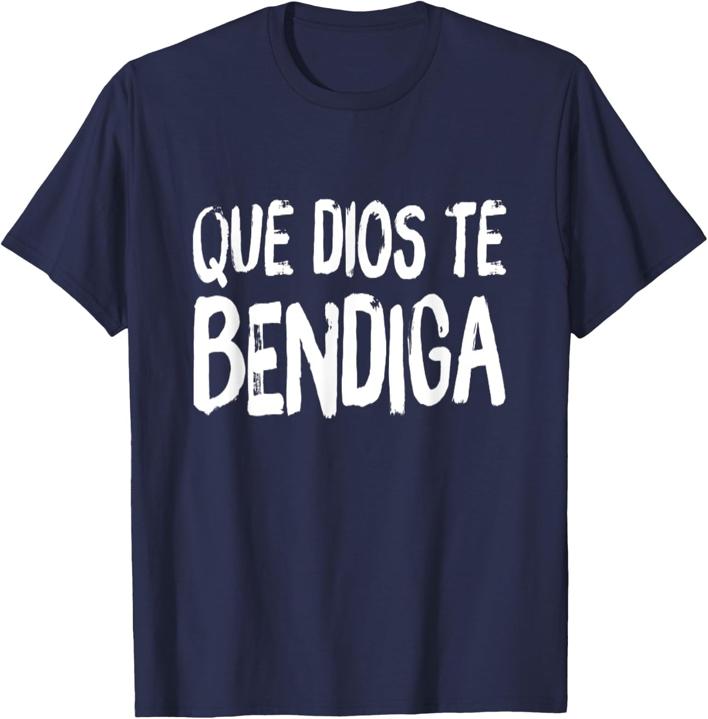 Que Dios Te Bendiga God Bless you Cristiana Espanol Spanish T-Shirt - T-Shirt | Navy