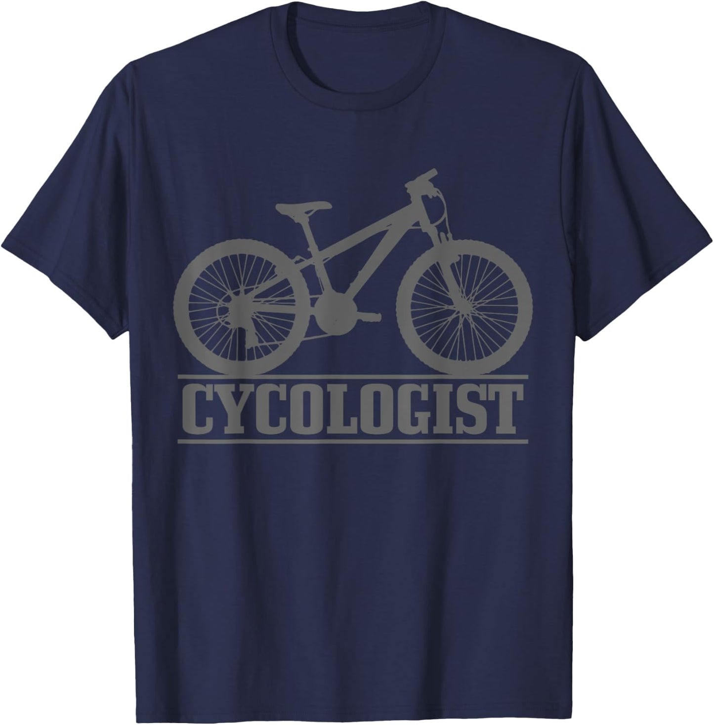 Cycologist Mountain Bike MTB Funny Mountain Biker Gift T-Shirt - T-Shirt | Navy