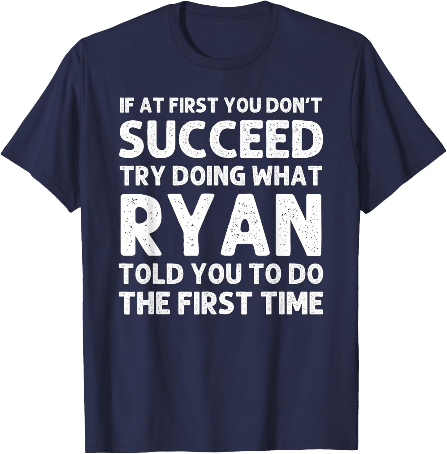 RYAN Gift Name Personalized Birthday Funny Christmas Joke T-Shirt - T-Shirt | Navy
