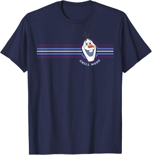 Disney Frozen 2 Olaf Chill Mode Stripes T-Shirt - T-Shirt | Navy