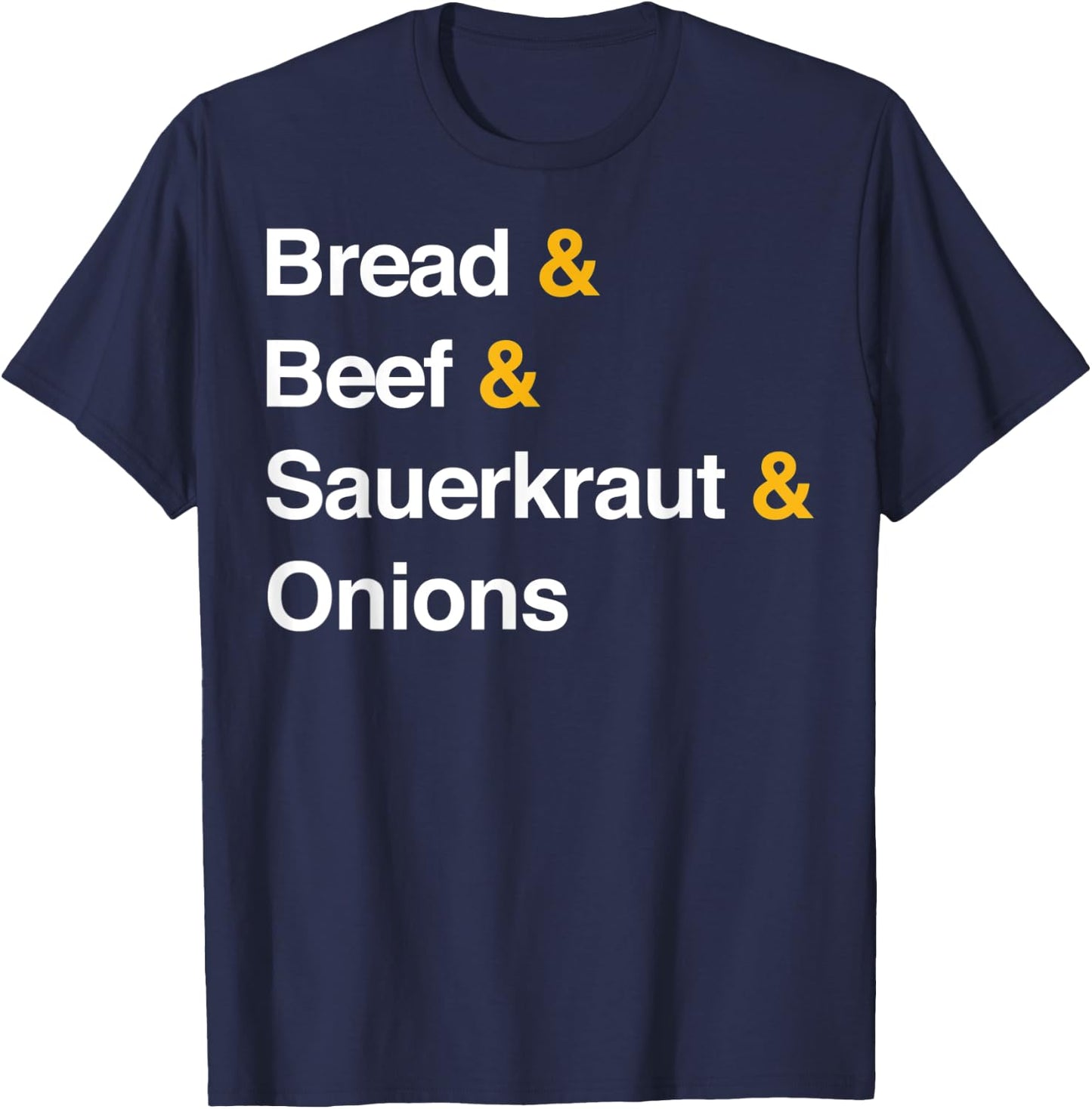 Ingredient List Nebraska Sandwich Runza T-Shirt - T-Shirt | Navy