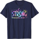 Tie Dye he is strong Proverbs 31 25 01 T-Shirt - T-Shirt | Navy