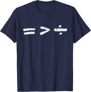Equality is Better Than Division Equal Rights Math Symbol T-Shirt - T-Shirt | Navy