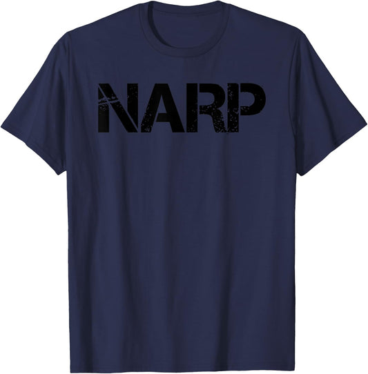 NARP Non-Athletic Regular Person Funny Lazy Gift T-Shirt - T-Shirt | Navy