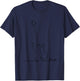 E-Bass Music Band Design One-Line Bass Player T-Shirt - T-Shirt | Navy