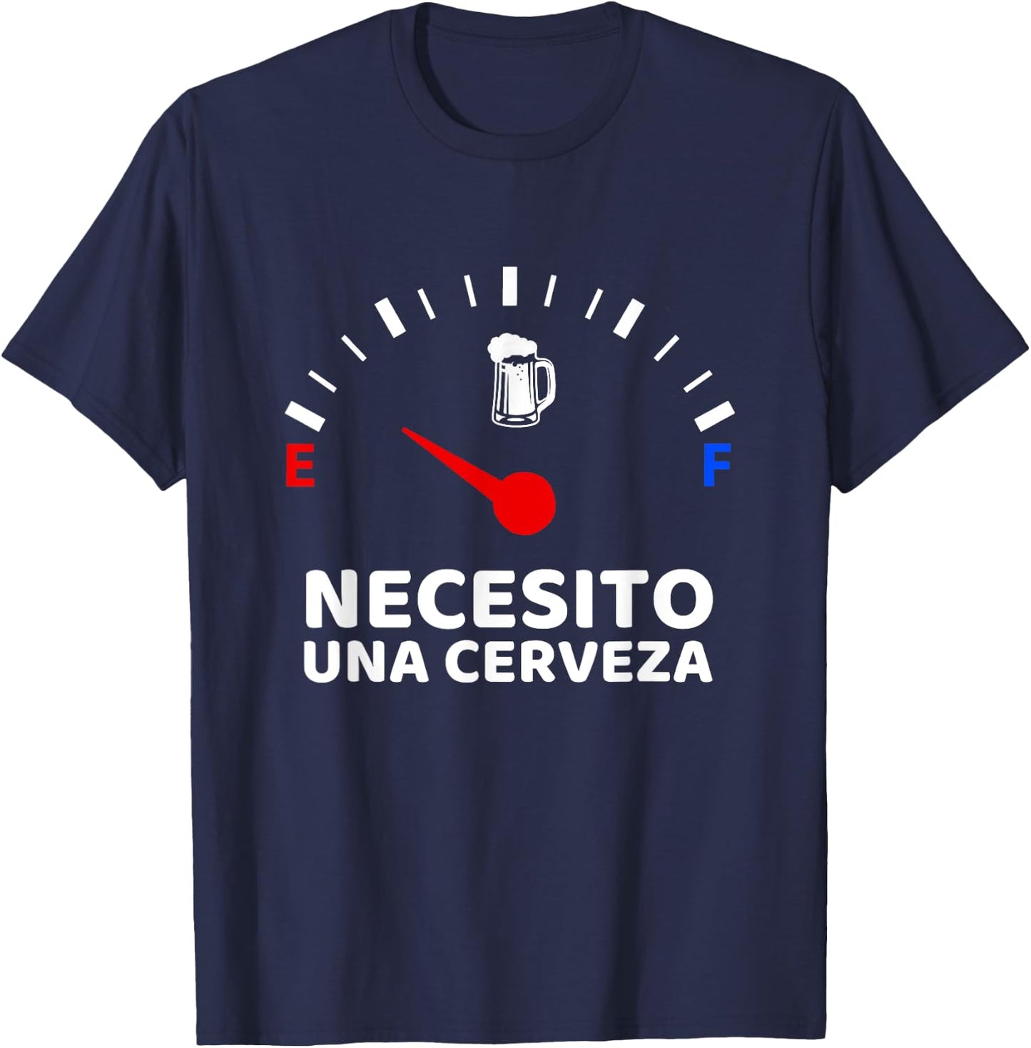 Necesito Una Cerveza T-Shirt - T-Shirt | Navy