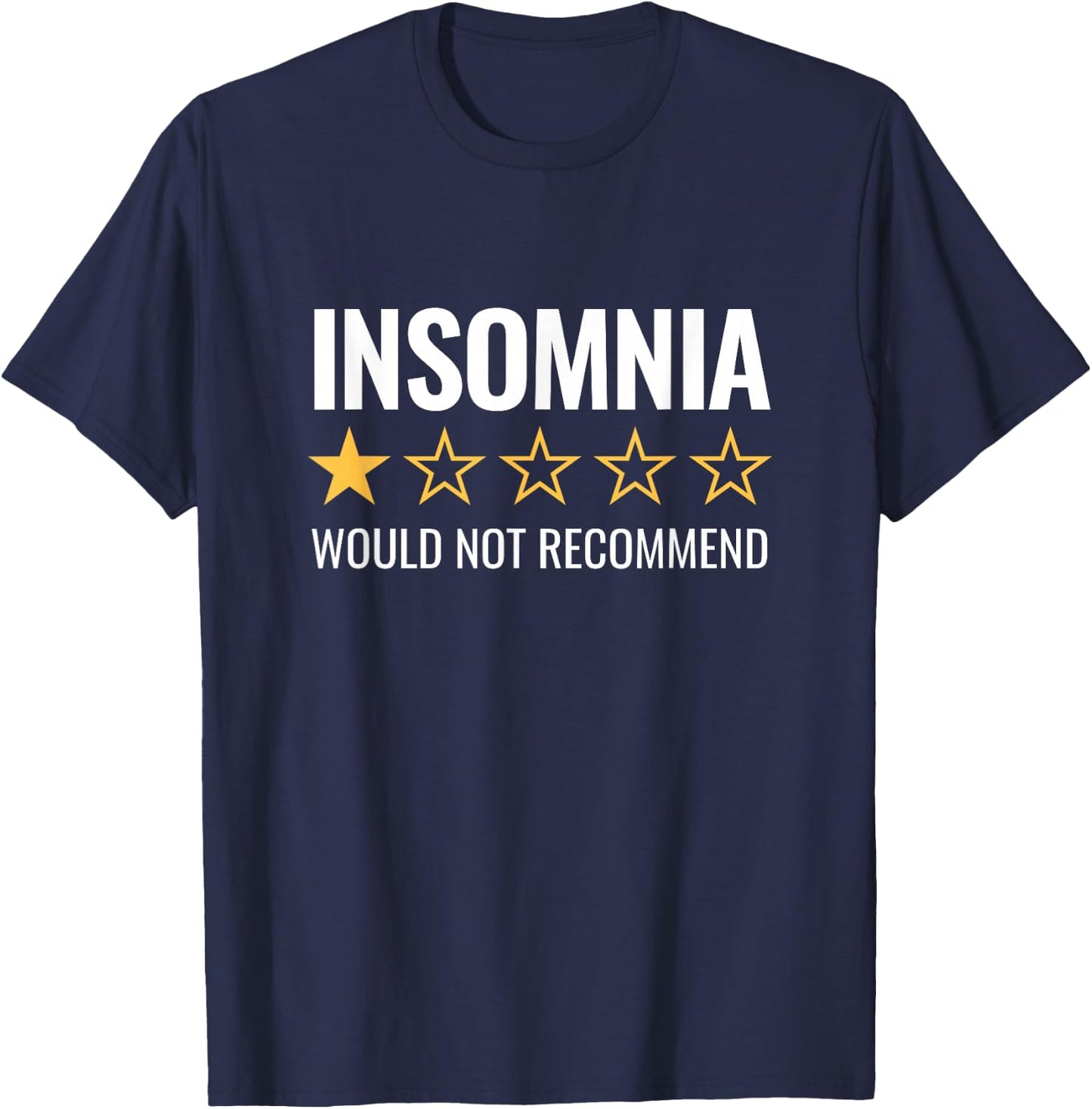 Funny Cannot Sleep Meme for Insomniacs - Difficulty Sleeping T-Shirt - T-Shirt | Navy