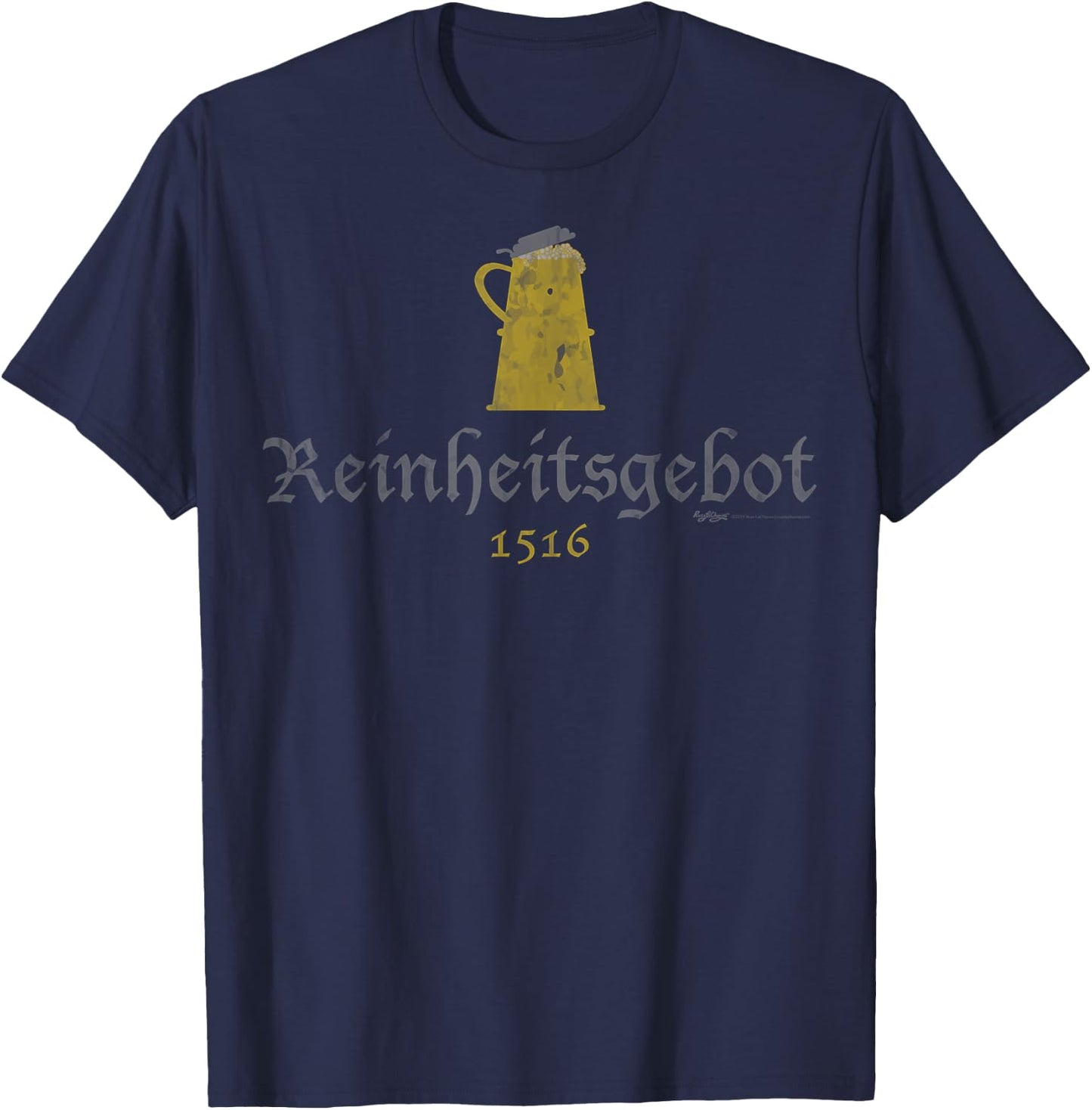 Vintage Reinheitsgebot 1516 Oktoberfest Munich Germany T-Shirt - T-Shirt | Navy