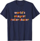 World’s Okayest Roller Skater – Funny Skating Design T-Shirt - T-Shirt | Navy