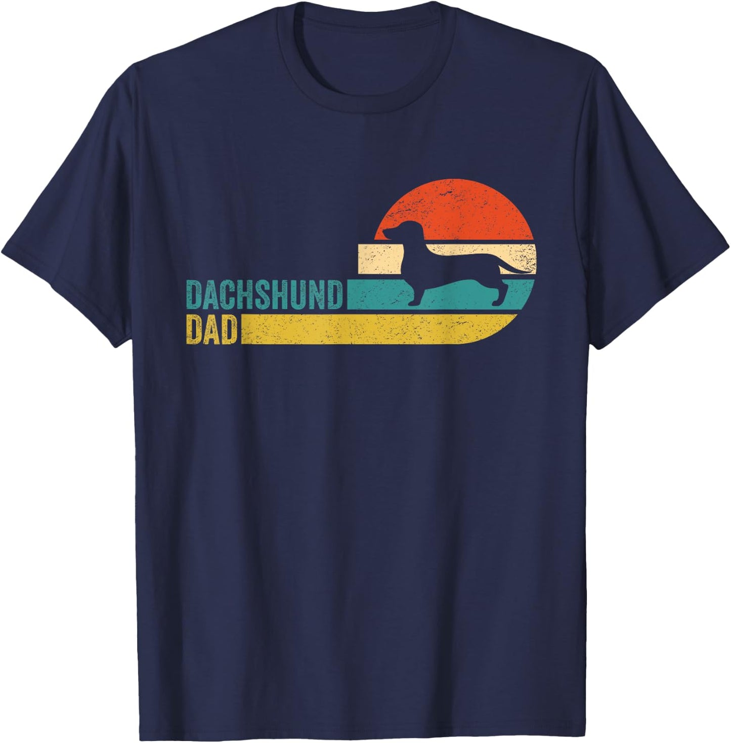 Dachshund Dad Pet - Dog Breed Pet Paw Best Friend T-Shirt - T-Shirt | Navy