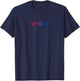 Bisexual Pride Shirt Subtle Bi Pride Gay Pride T-Shirt - T-Shirt | Navy