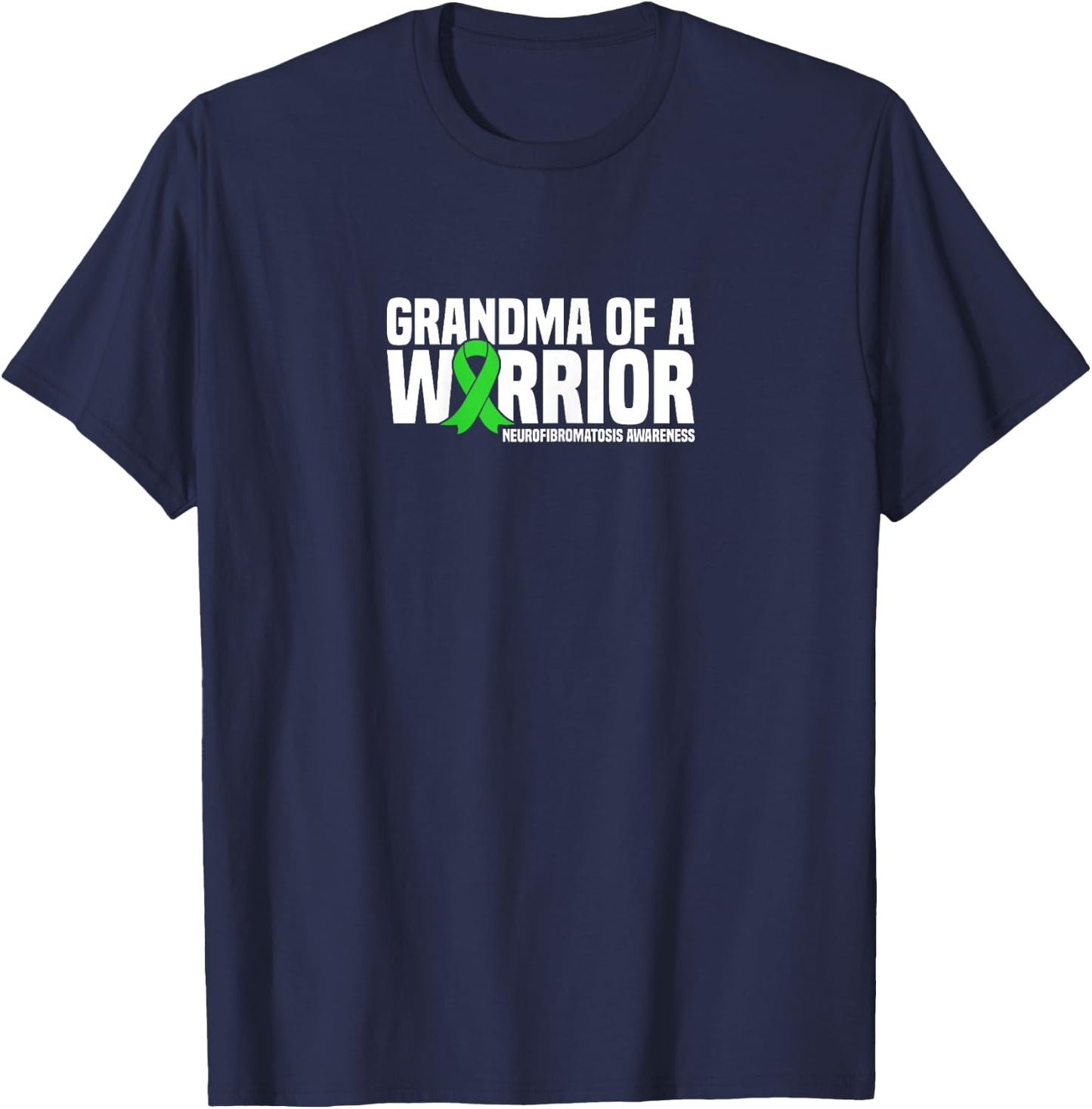 Grandma of a Warrior NF1 Neurofibromatosis Awareness T-Shirt - T-Shirt | Navy