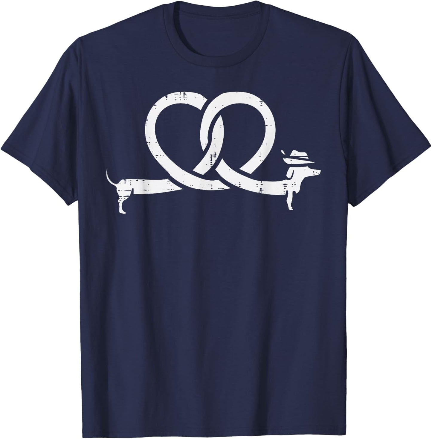 Oktoberfest Pretzel Dachshund Wiener Costume Women Kids Men T-Shirt - T-Shirt | Navy