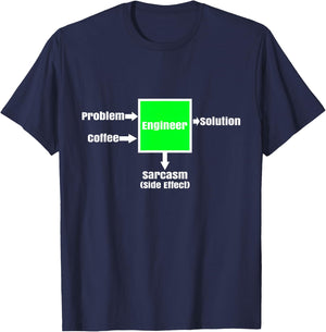 Ingenieur Funny Saying Graphic Profession Engineer T-Shirt - T-Shirt | Navy