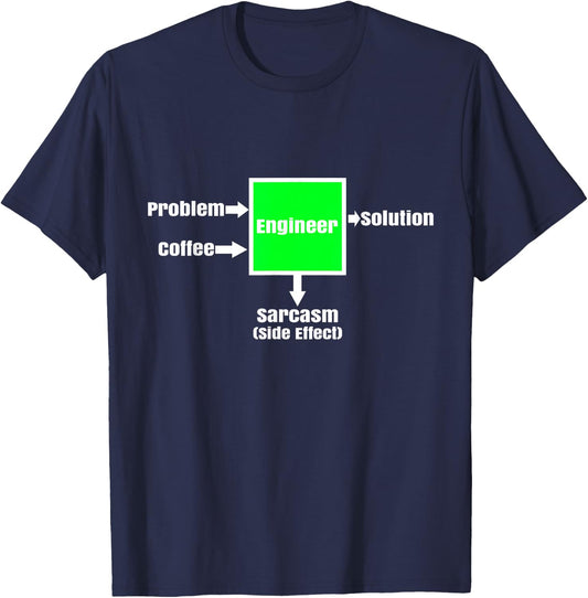 Ingenieur Funny Saying Graphic Profession Engineer T-Shirt - T-Shirt | Navy
