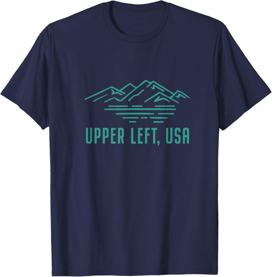 Upper Left USA - Women's and Men's T-Shirt - T-Shirt | Navy