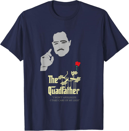 The Quad Father Gym Workout Shirt T-Shirt - T-Shirt | Navy