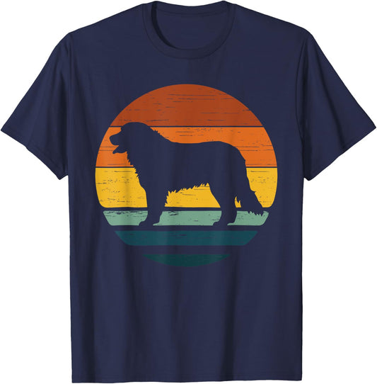 Golden Mountain Vintage Retro Mum Dad Dog Gift Men Women Kids T-Shirt - T-Shirt | Navy