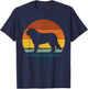 Golden Mountain Vintage Retro Mum Dad Dog Gift Men Women Kids T-Shirt - T-Shirt | Navy