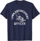 Lawn Enforcement Officer Gardening Funny Fathers Day T-Shirt - T-Shirt | Navy