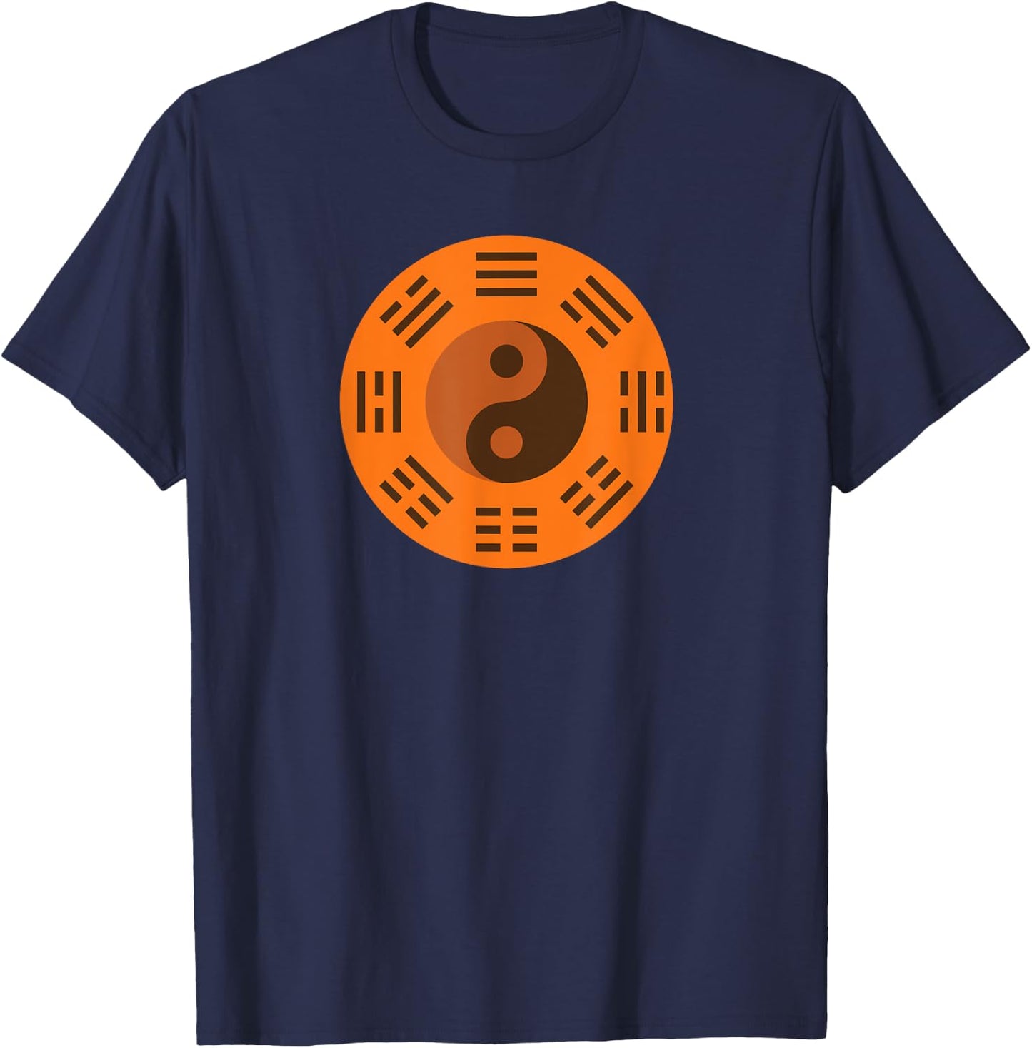 Chinese Bagua Eight Trigrams Earlier Later Heaven T-Shirt - T-Shirt | Navy