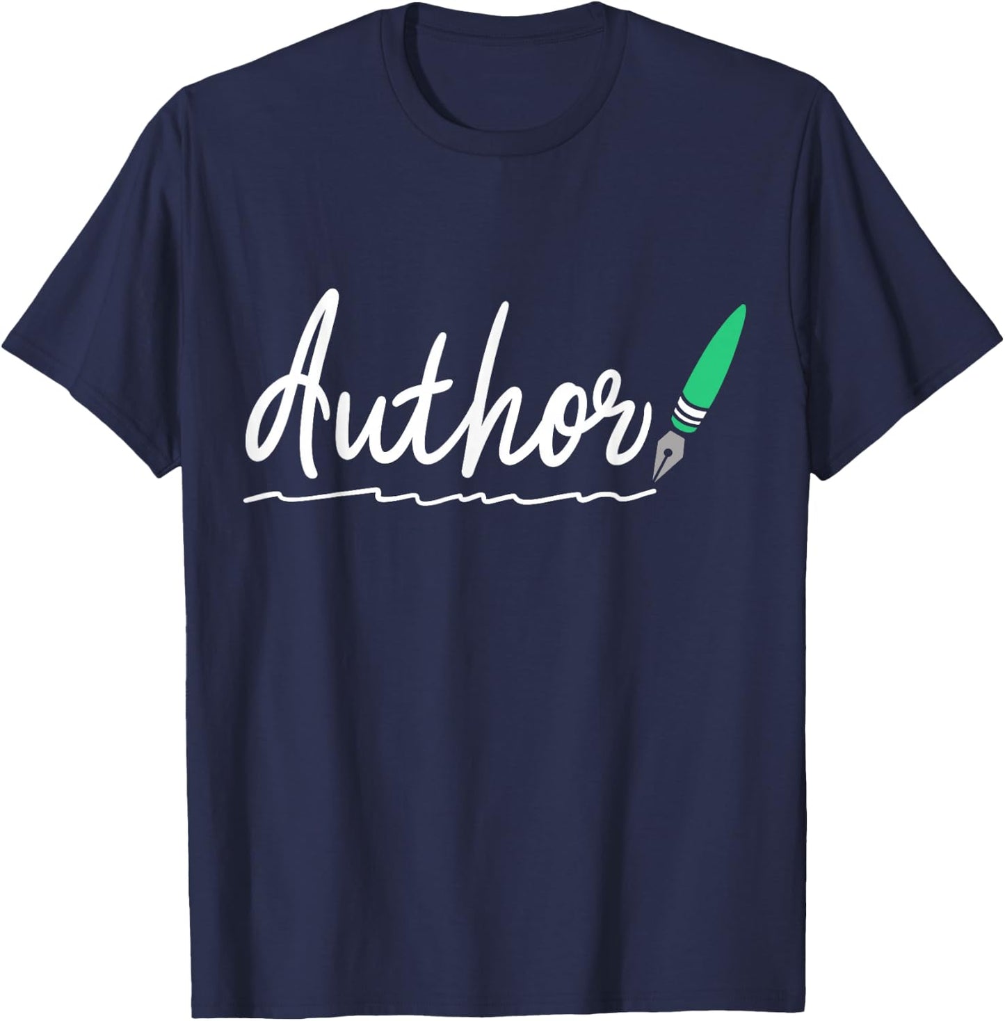 Author Blogger Blogging Journalist Writing Gift T-Shirt - T-Shirt | Navy