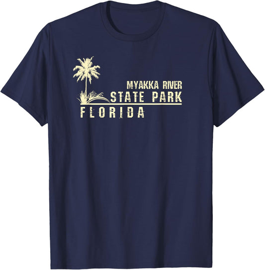 Florida Souvenir Gift Myakka River State Park T-Shirt - T-Shirt | Navy