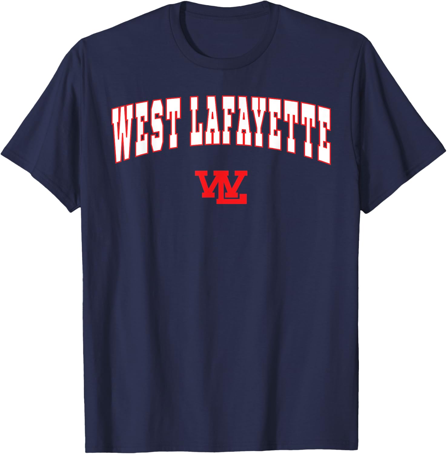 West Lafayette High School Red Devils T-Shirt - T-Shirt | Navy